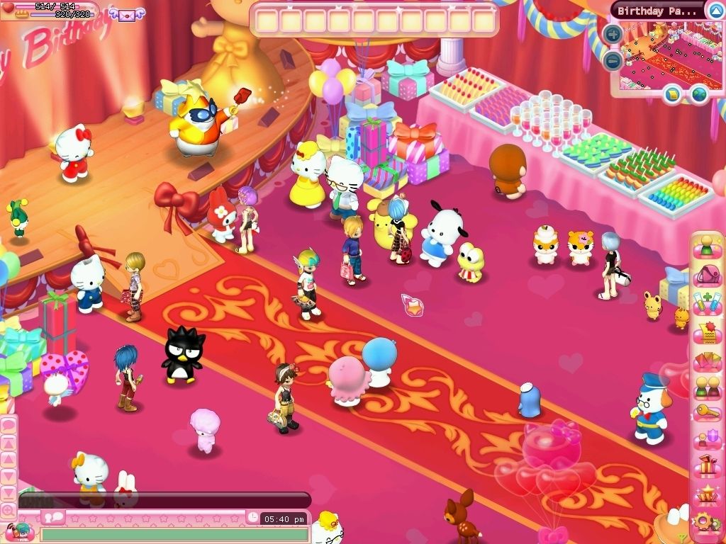 Girls Mmo Games Hello Kitty Online Birthday Party Screenshot 