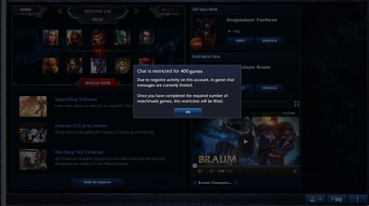 League of Legends Will Not Give Season 5 Rewards to Misbehaving Players