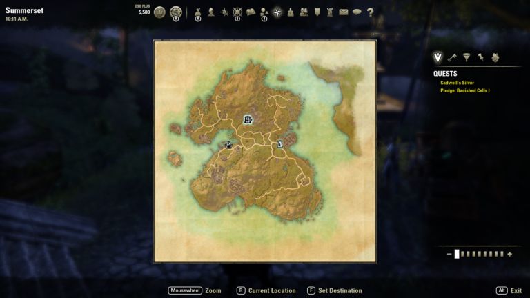 The Elder Scrolls Online Summerset A First Look MMOGames Com   ESO Summerset Map 768x432 